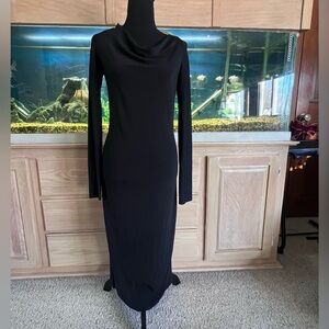 DKNY Black Long Sleeve Dress